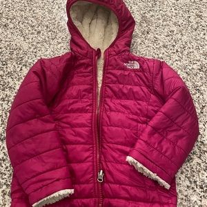 North face purple/pink toddler winter coat